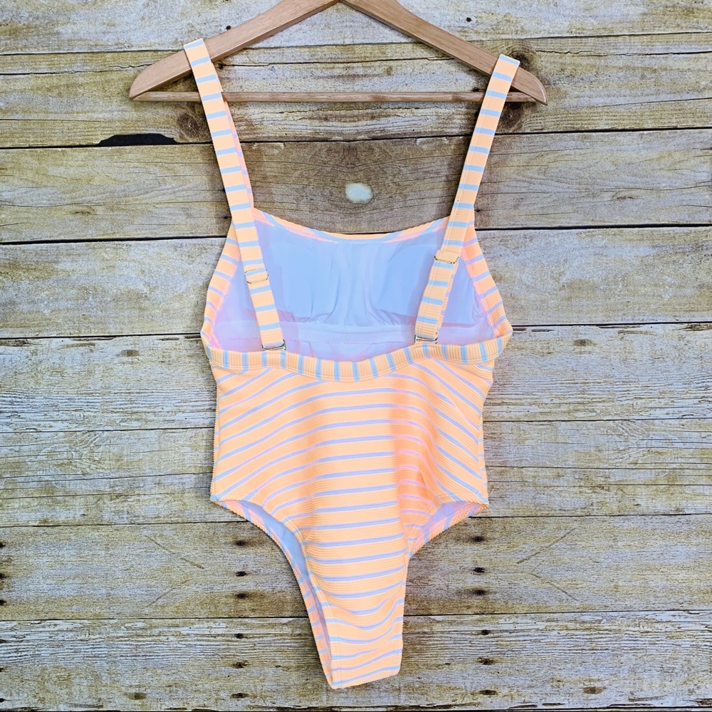 Xhilaration Bathing Suit One Piece French cut - Picture 2 of 5